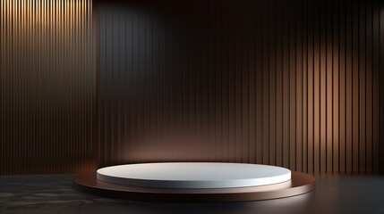Poster - A sleek 3D product display stands out against a polished background, highlighting its features.