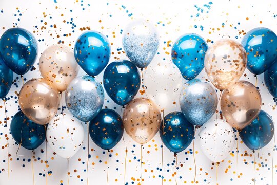 Celebratory balloons for birthdays add a festive touch.