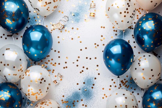 Celebratory balloons for birthdays add a festive touch.
