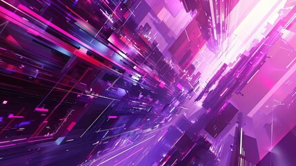 Poster - Technology Violet Illustration