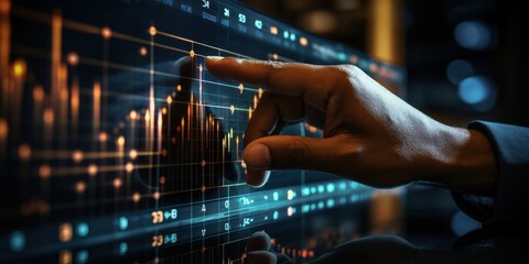 Poster - Hand Interacting with Data Visualization