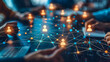 © Sami - Global business structure of networking. Analysis and data exchange customer connection, HR recruitment and global outsourcing, Customer service, Teamwork, Strategy