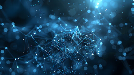 Aufkleber - Modern digital abstract 3D background. Can be used in the description of network abilities, technological processes, digital storages, science, education, etc