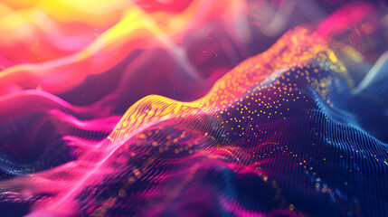 Aufkleber - Modern digital abstract 3D background. Copy space. Can be used in the description of network abilities, technological processes, digital storages, science, education, etc