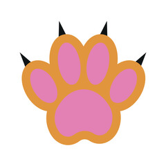 Sticker - Cat Paw Flat Illustration