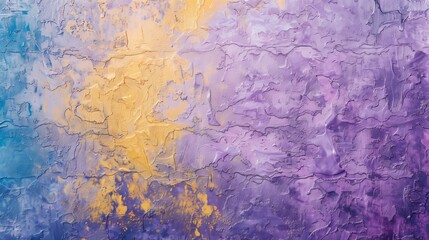 Poster - A vibrant, textured background in lilac, chambray blue, and yellow captures the trending 2024 palette.