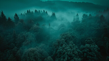 Canvas Print - Misty Forest.