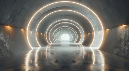 Wall Mural - light at the end of tunnel