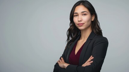 Canvas Print - A businesswoman with confidence