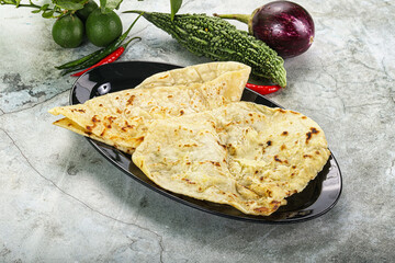 Wall Mural - Indian tandori bread - naan with cheese