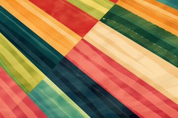 Poster - Pattern textured abstract design. Background wallpaper with stripes yellow green art. Modern