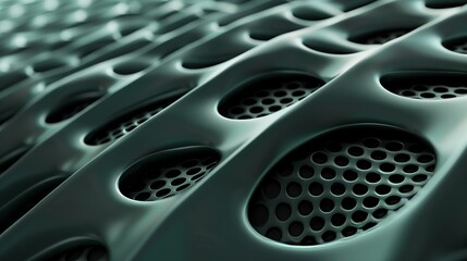 Poster - A looping 3D background with seamless light green and black patterns, perfect for multimedia use.
