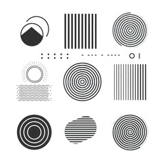 Poster - Minimalist icons in monochrome on a white background provide a sleek and uncomplicated design solution.