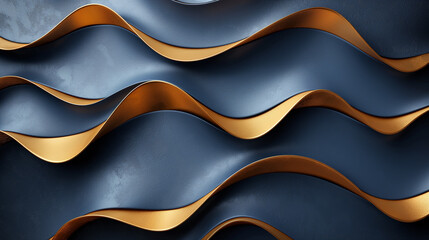 Poster - Abstract vector background with flowing colorful lines