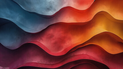 Poster - Abstract or colorful background with wavy lines, shapes, or patterns