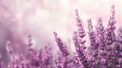 Canvas Print - Lavender Purple Background with Softness and Serenity