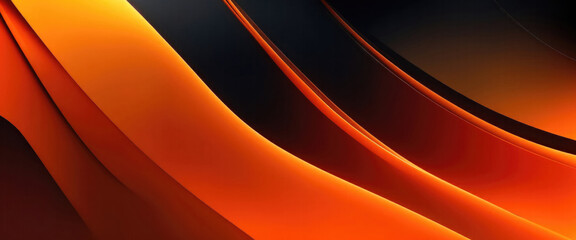 Wall Mural - Abstract Background with Orange black Gradient