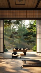 Wall Mural - Tatami Room Traditional Interior