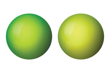 Wall Mural - glass green ball or precious pearl. glossy realistic ball, 3d sphere. abstract vector illustration h