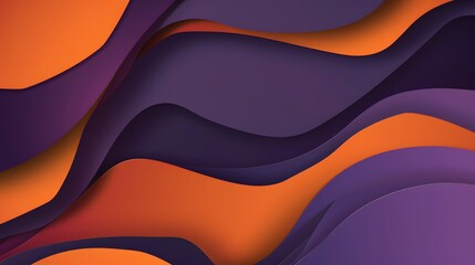 Wall Mural - purple and orange purple wave background 