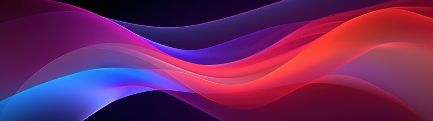 Vibrant abstract waves of light