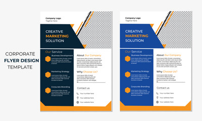 This corporate flyer template is clean and professional. It is suitable for any project purpose and all types of business.
