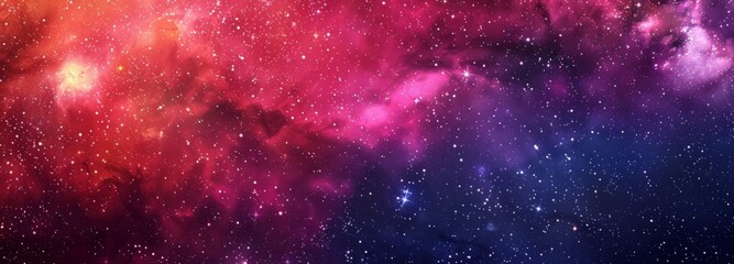 Wall Mural - A vibrant galaxy background with stars and nebulae