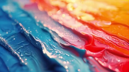 Poster - This Artistic concept with mixed paint strokes on textured background.