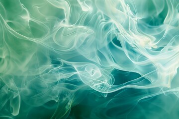 Poster - Nature inspired abstract concept of mental health, represented through fluid, liquid shapes