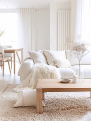 Poster - A cozy and inviting video for a new line of home furniture, showcasing different rooms furnished with the products, with a focus on comfort, style, and functionality