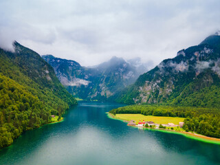 Wall Mural - St. Bartholomew church at Konigssee Lake