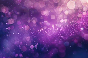 Poster - A close-up shot of colorful bubbles on a dark purple and black background, ideal for use in designs about creativity, imagination, or fun