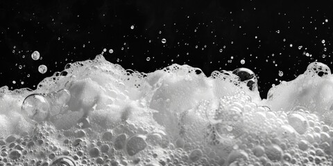 Aufkleber - A close-up shot of soap bubbles in different shapes and sizes