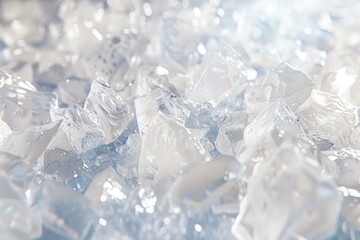 Poster - A detailed view of delicate ice crystals