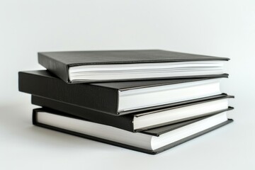 Poster - A collection of books stacked high, great for representing knowledge and learning