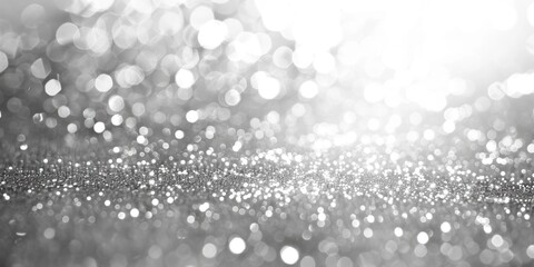 Poster - A close-up shot of a shiny metallic surface in black and white