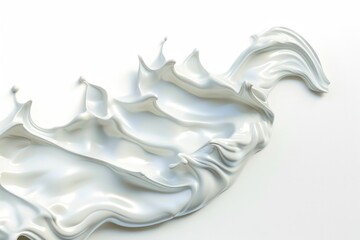 Poster - A close-up shot of a white object on a table, suitable for use in still life photography or as a placeholder in designs