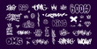 © VRTX - Graffiti doodle set and Street Art tags editable vector collection. Graffiti words and quotes. Rap and hip-hop grunge elements for pattern and tee print design