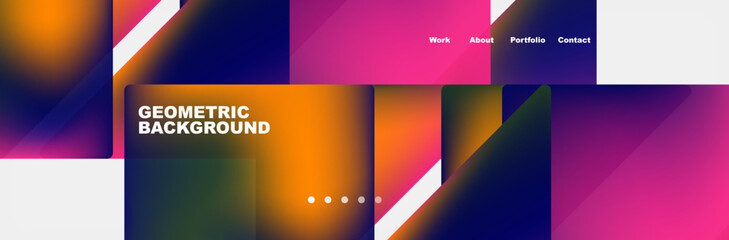 Triangle minimal web site page background design. Vector Illustration For Wallpaper, Banner, Background, Card, Book Illustration, landing page