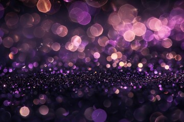 Aufkleber - A photo of many lights shining on a dark purple and black background, ideal for use in presentations or designs