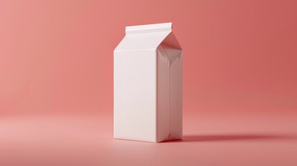 Poster - A carton of milk on a bright pink background