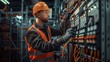 © antusher - electrical engineer working on switchboard with complex wiring