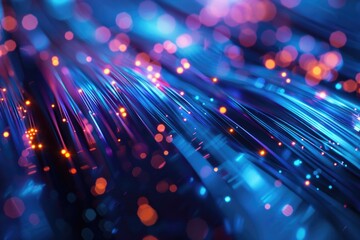 Poster - A close-up view of a collection of lights