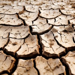 Poster - mudcrack a pattern of cracks that form in dried mud or clay k uh