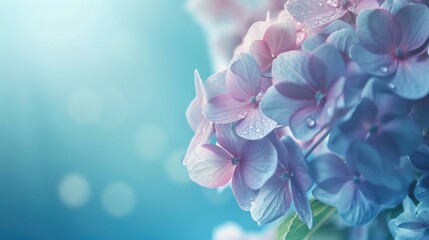 Wall Mural - Close-up shot of a colorful bouquet of purple flowers