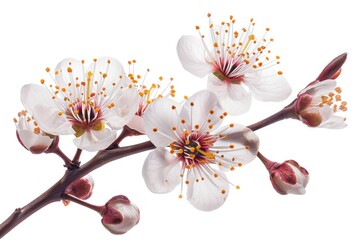 Poster - A close-up shot of a flower growing on a branch