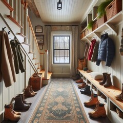 Sticker - Mudroom A transitional space in a house for removing muddy shoes