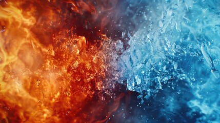 Wall Mural - A close up shot of flames and waves, suitable for use in concepts related to passion, energy, or natural phenomena