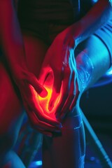 Poster - A person holds a glowing object in a close-up shot