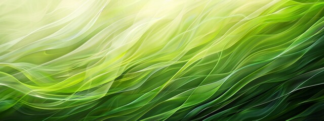 Aufkleber - Abstract colorful neon green colors and gradients waves texture background panorama banner for web design backdrop wallpaper illustration